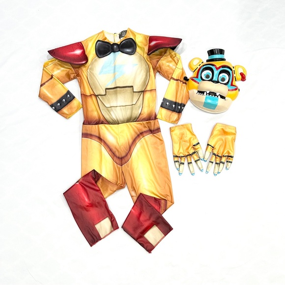 Rubie's Five Nights at Freddy's Security Breach Glamrock Freddy 3pc Kids Costume - Picture 1 of 10